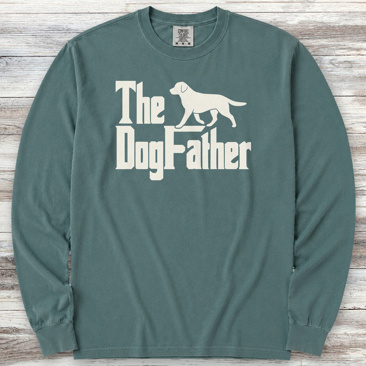 Labrador Retriever Dog Father Long Sleeve Tee - Blue Spruce