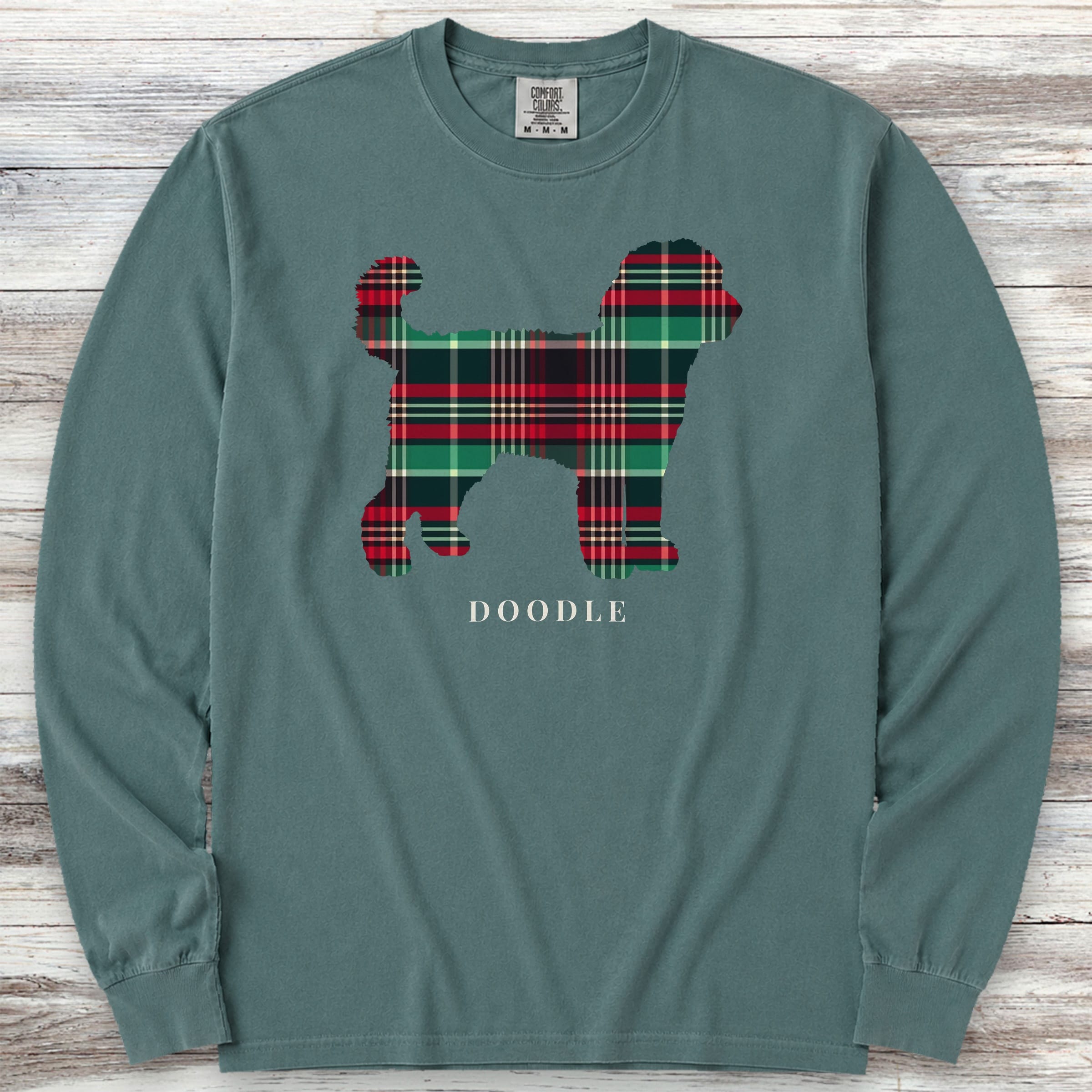 Doodle Winter 2025 Long Sleeve Tee - Blue Spruce