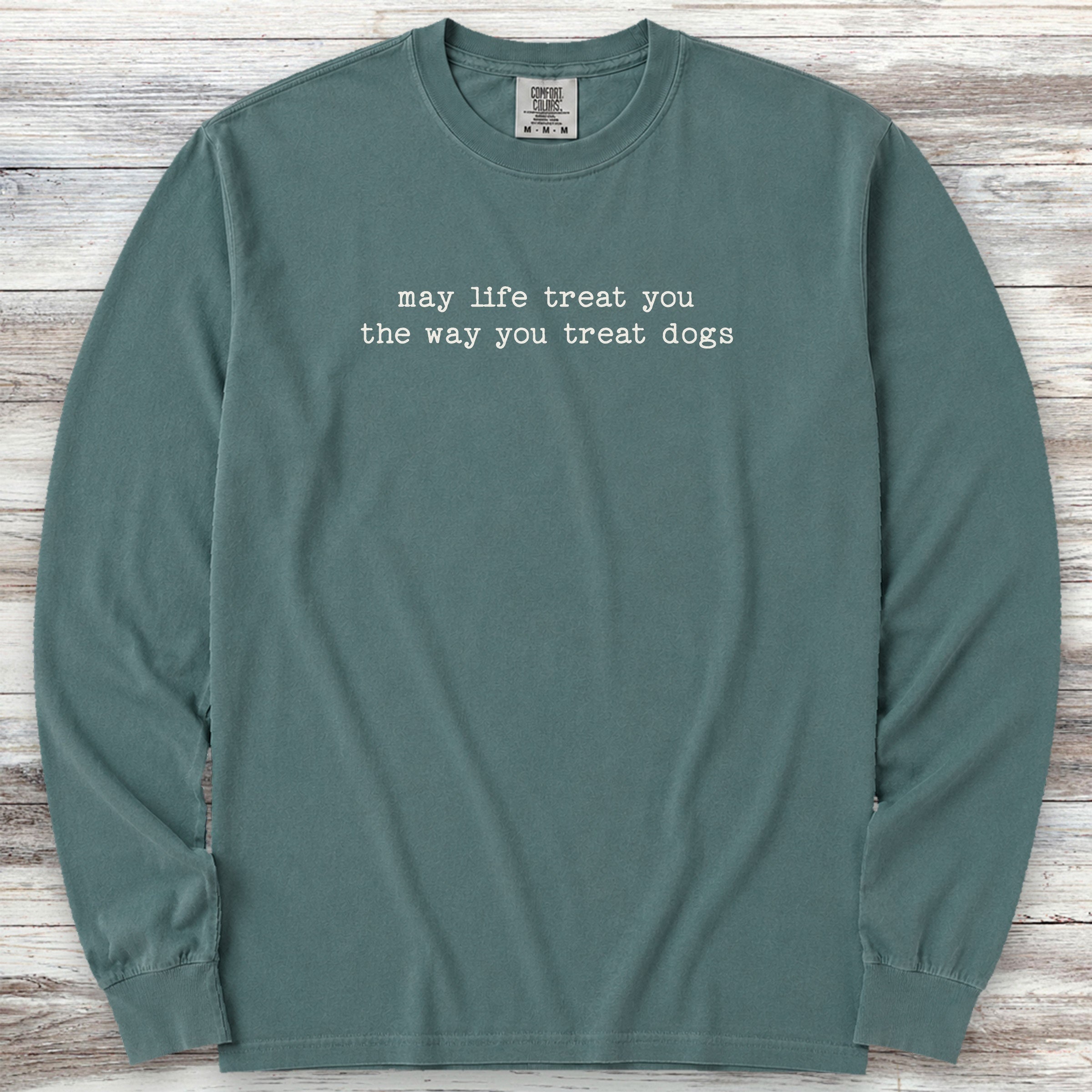 Treat Dogs Long Sleeve Tee - Blue Spruce