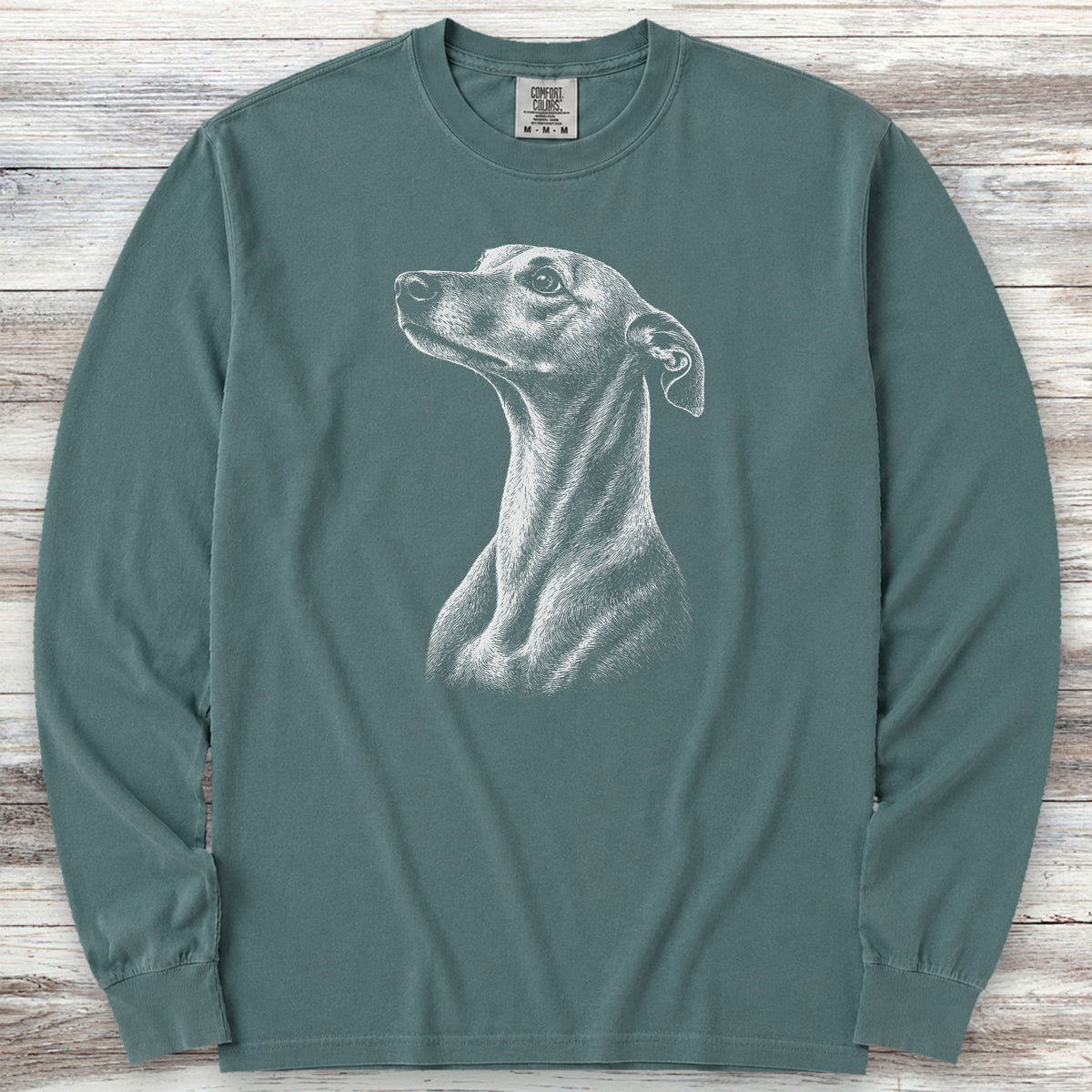Whippet Loyalty Long Sleeve Tee - Blue Spruce