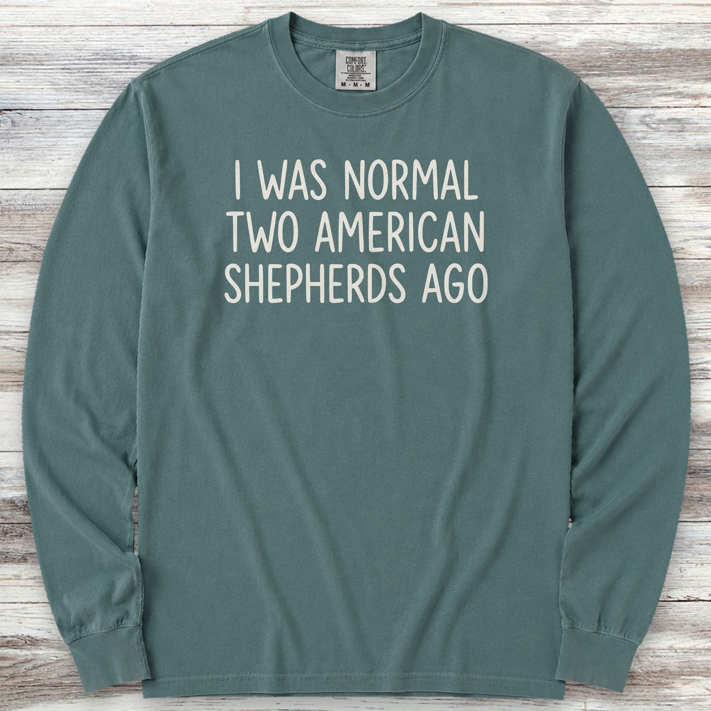 American Shepherd Normal Long Sleeve Tee - Blue Spruce