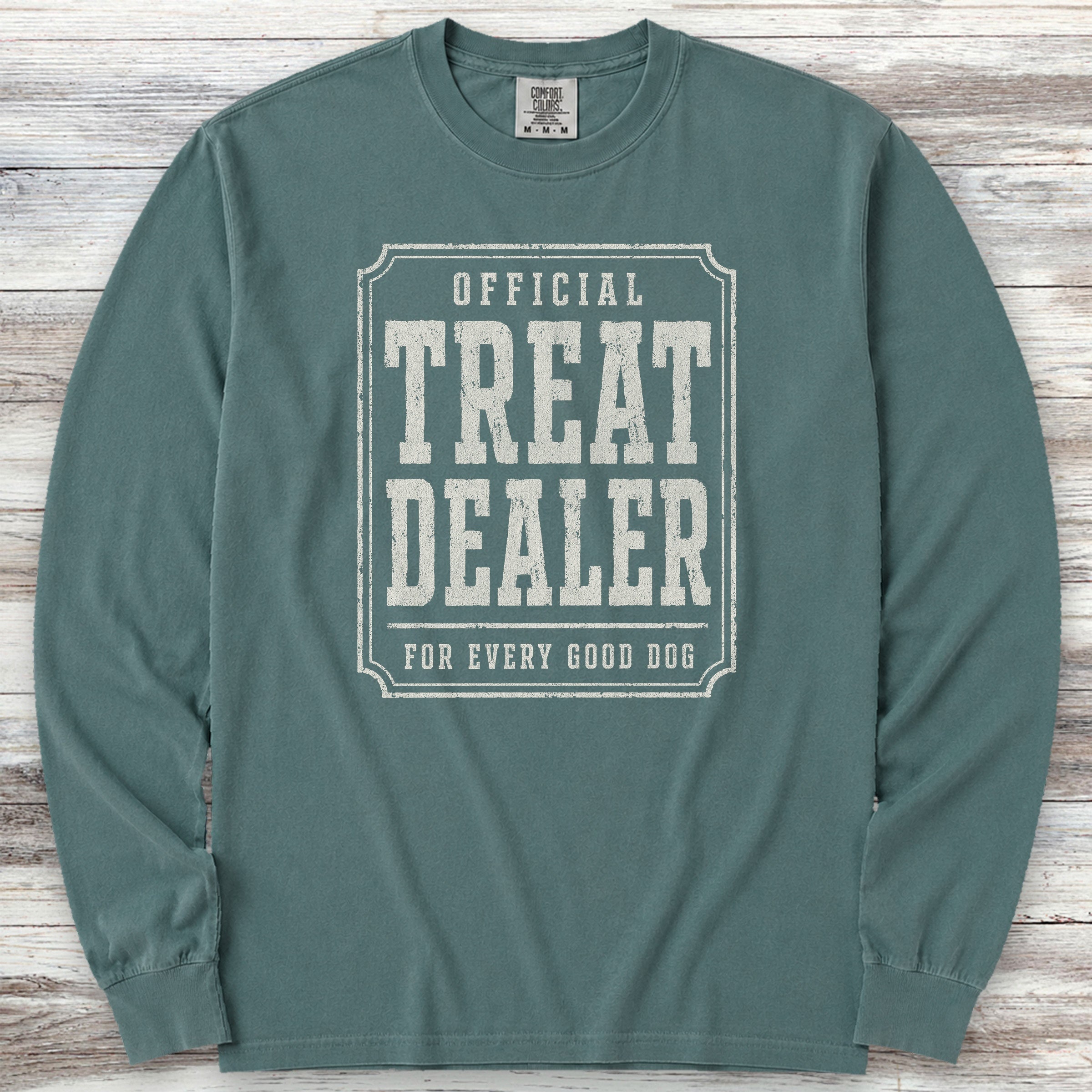 Official Treat Dealer Long Sleeve Tee - Blue Spruce