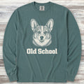 Corgi Old School Long Sleeve Tee - Blue Spruce