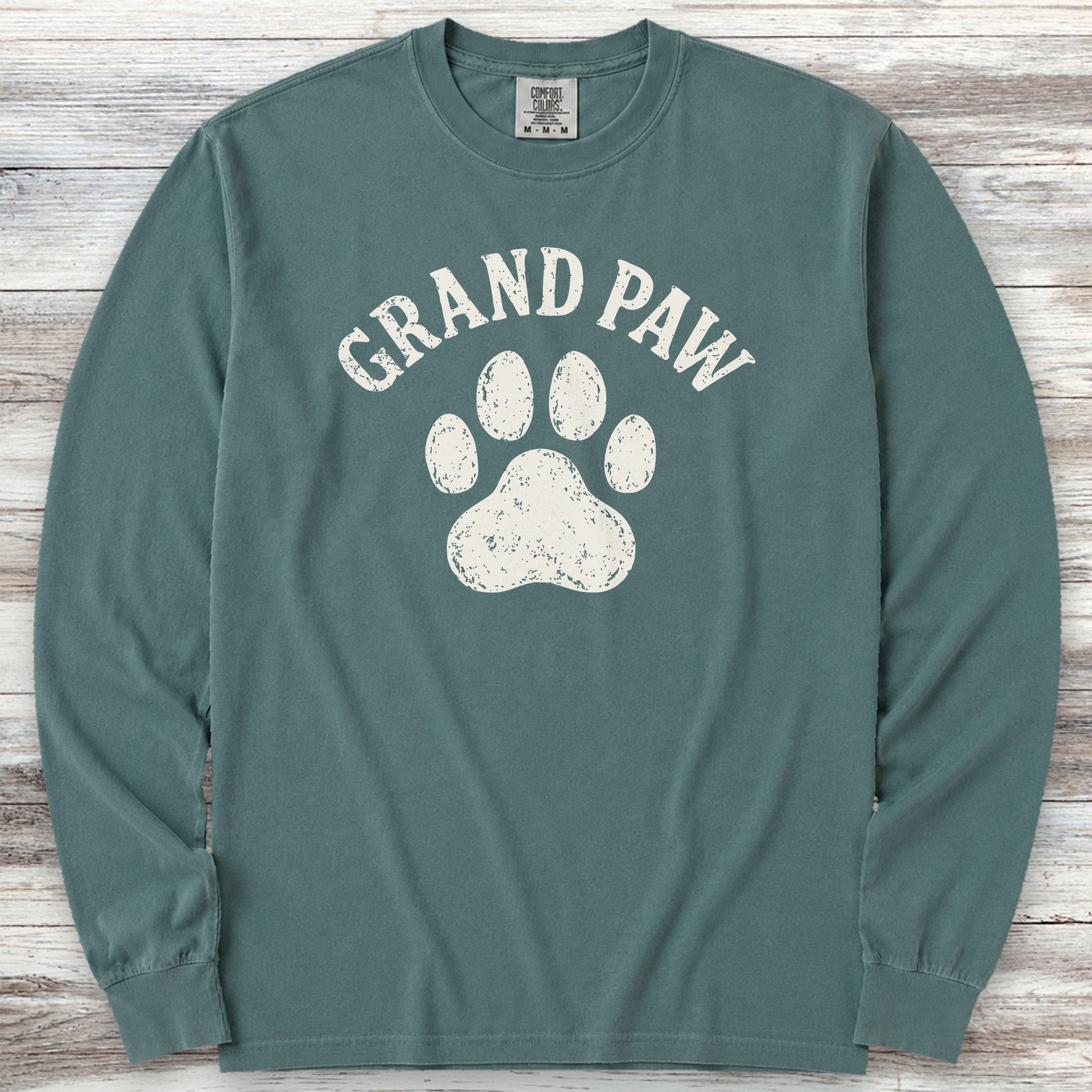 Grand Paw Long Sleeve Tee - Blue Spruce