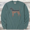 Coonhound Vintage USA Long Sleeve Tee - Blue Spruce
