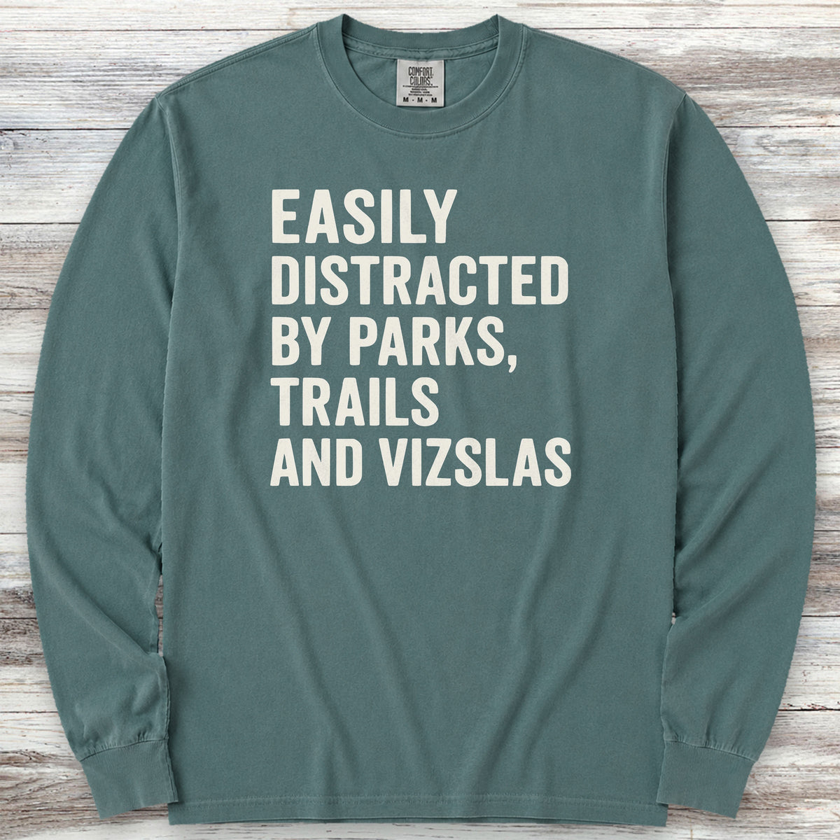 Vizsla Trails Long Sleeve Tee - Blue Spruce