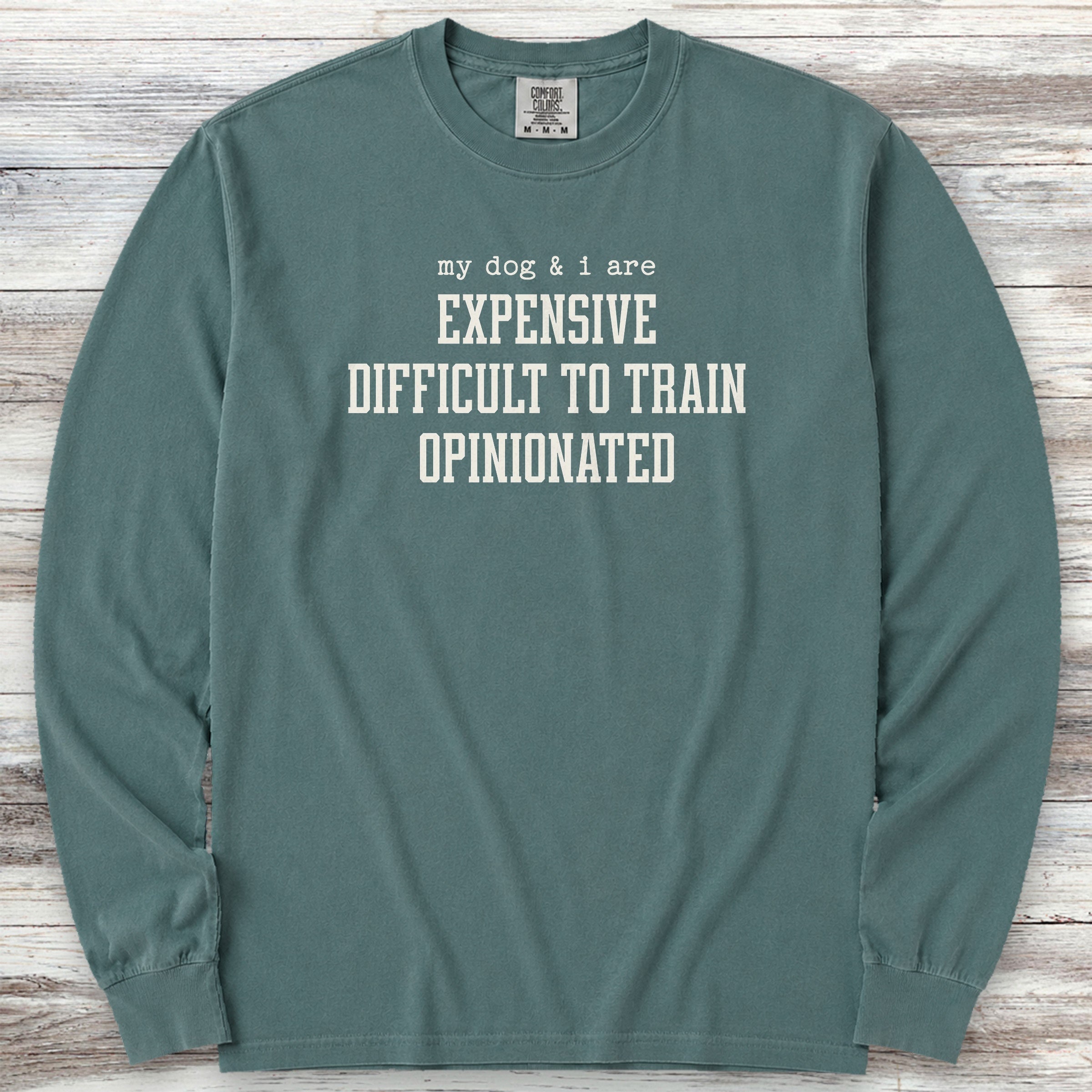 My Dog & I Long Sleeve Tee - Blue Spruce