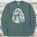 Cocker Spaniel Loyalty Long Sleeve Tee - Blue Spruce