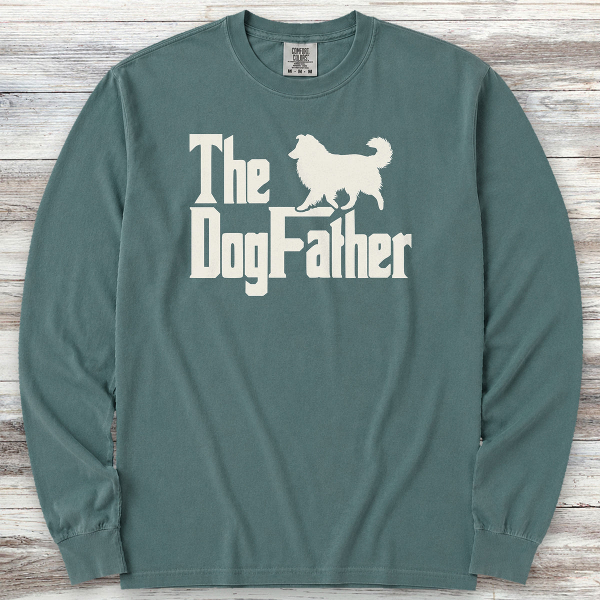 Shetland Sheepdog Dog Father Long Sleeve Tee - Blue Spruce