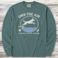 Belgian Malinois Own The Air Long Sleeve Tee - Blue Spruce