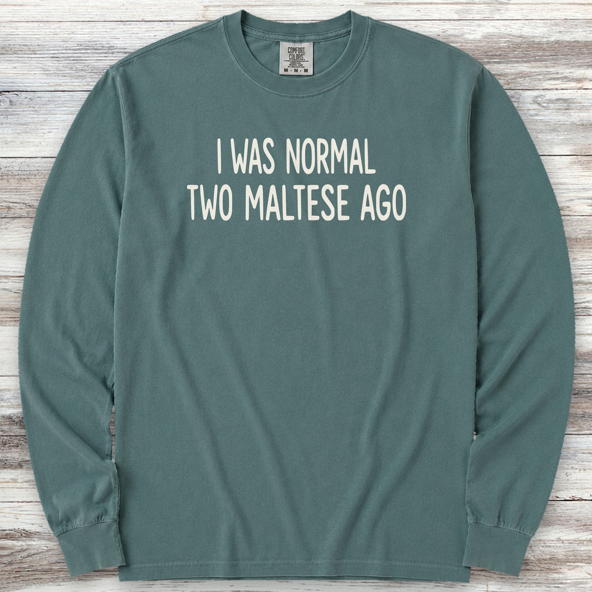 Maltese Normal Long Sleeve Tee - Blue Spruce