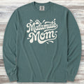 Alaskan Malamute Groovy Mom Long Sleeve Tee - Blue Spruce