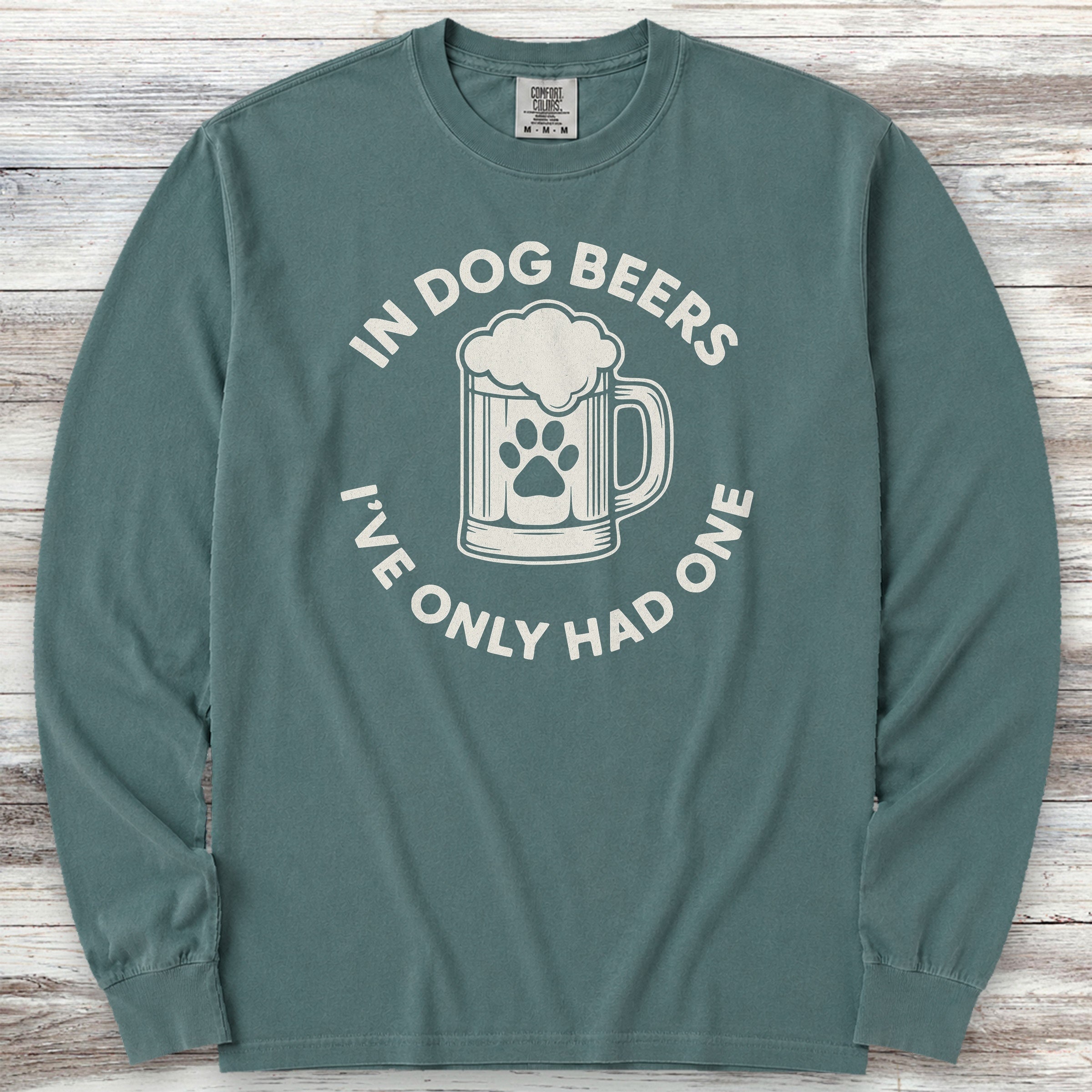 Dog Beers Long Sleeve Tee - Blue Spruce