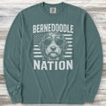Bernedoodle Nation Long Sleeve Tee - Blue Spruce