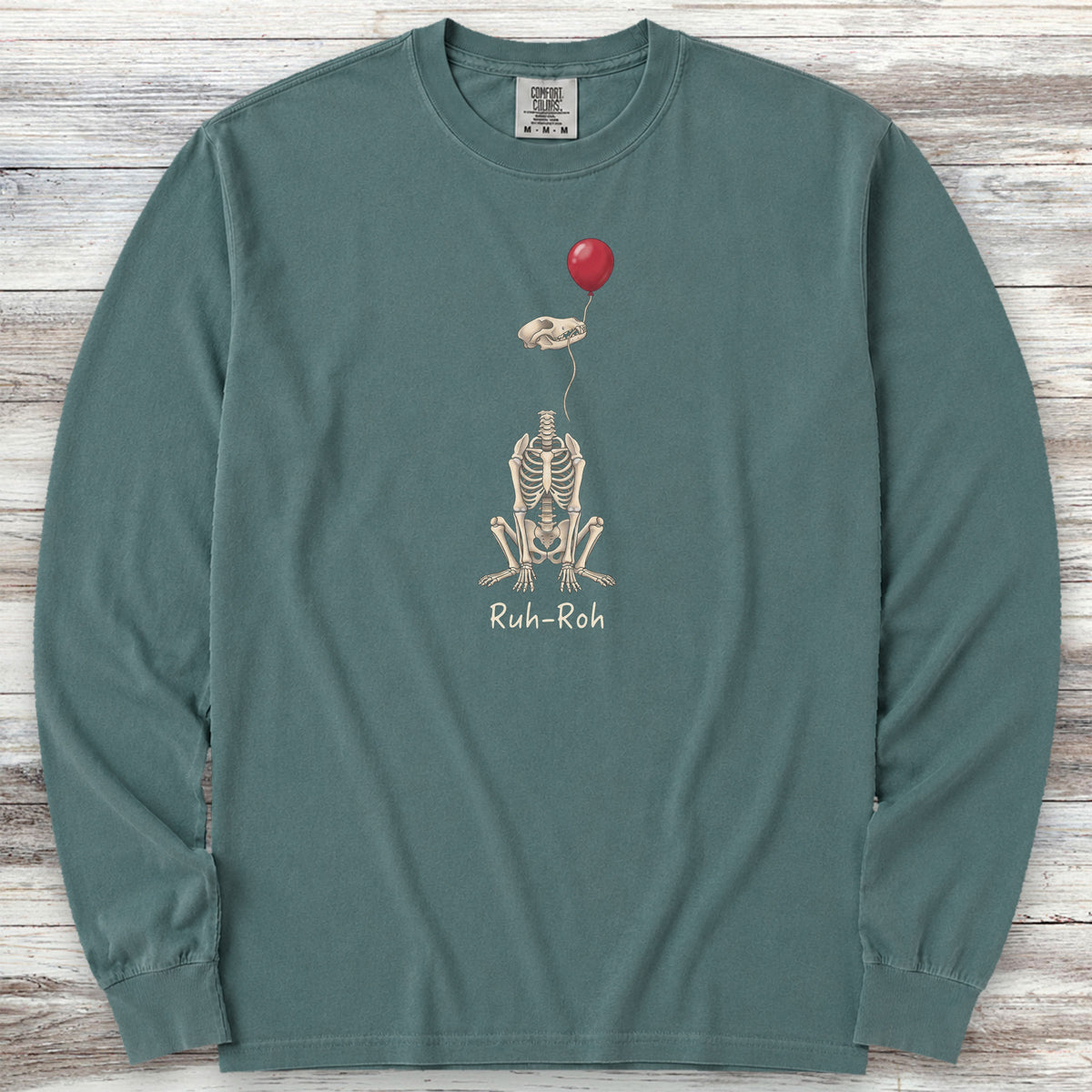 Ruh-Roh Long Sleeve Tee - Blue Spruce