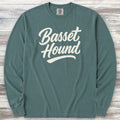Basset Hound Team Long Sleeve Tee - Blue Spruce