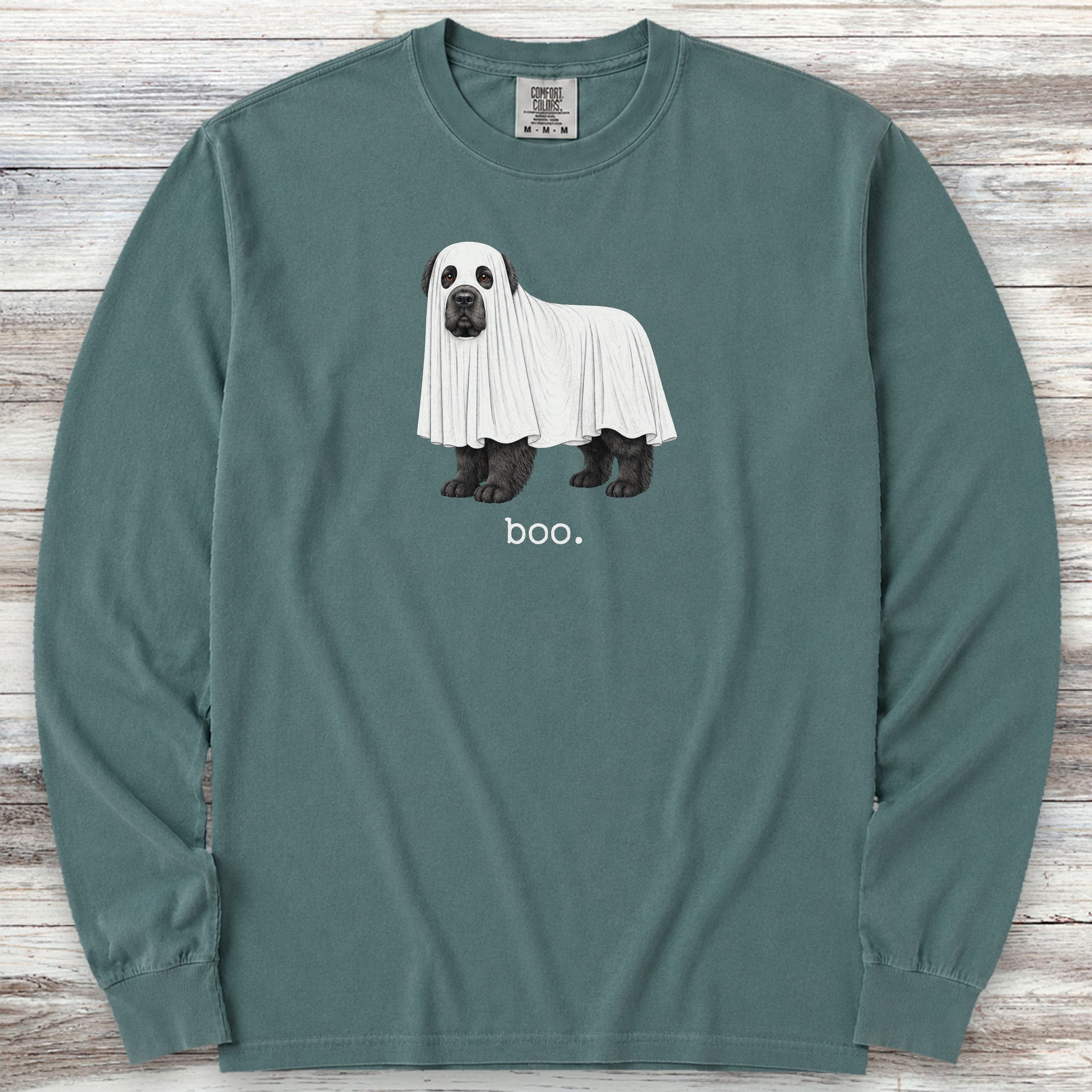 Newfoundland Boo Long Sleeve Tee - Blue Spruce