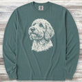Goldendoodle Loyalty Long Sleeve Tee - Blue Spruce