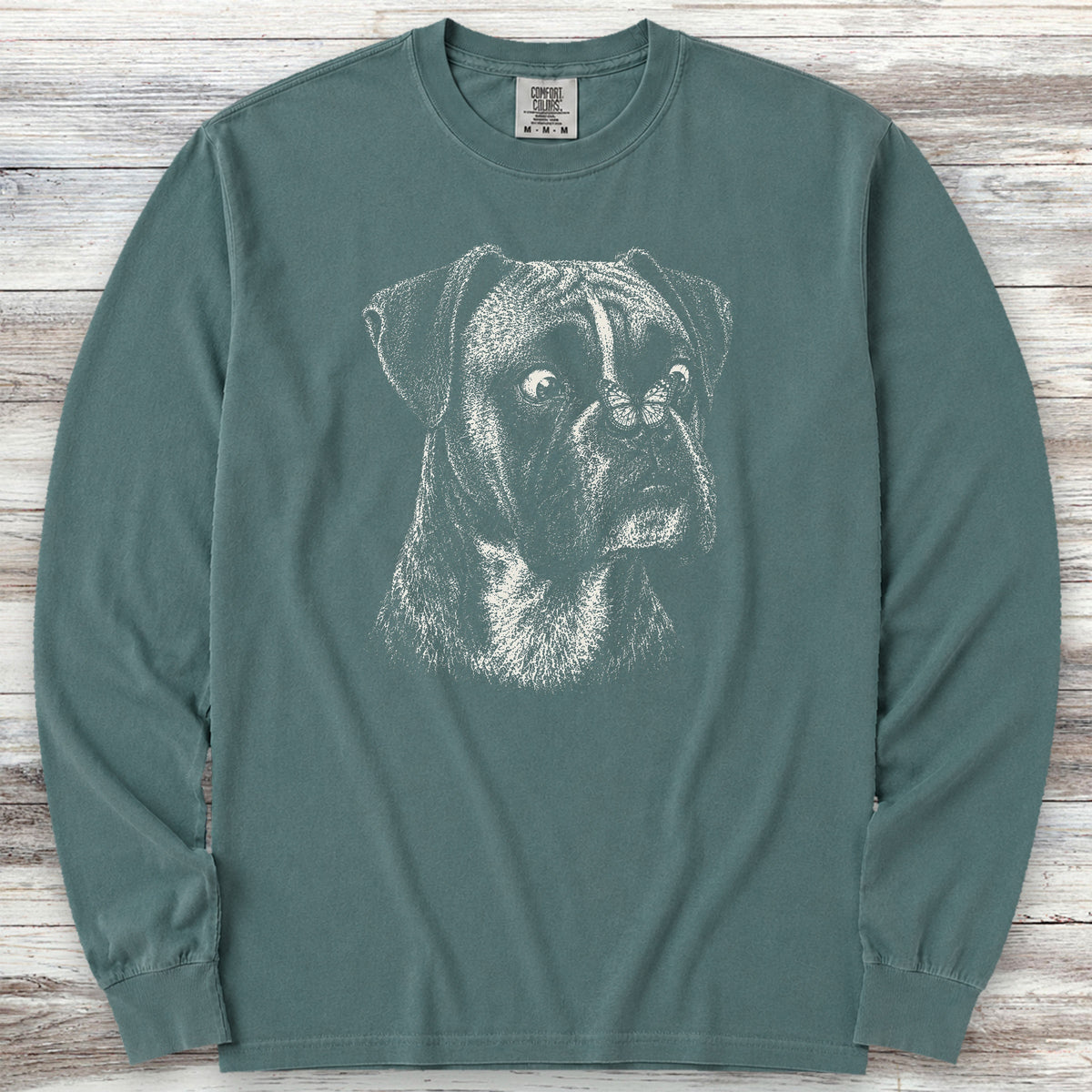 Boxer Butterfly Long Sleeve Tee - Blue Spruce