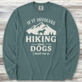 Hiking & Dogs Long Sleeve Tee - Blue Spruce