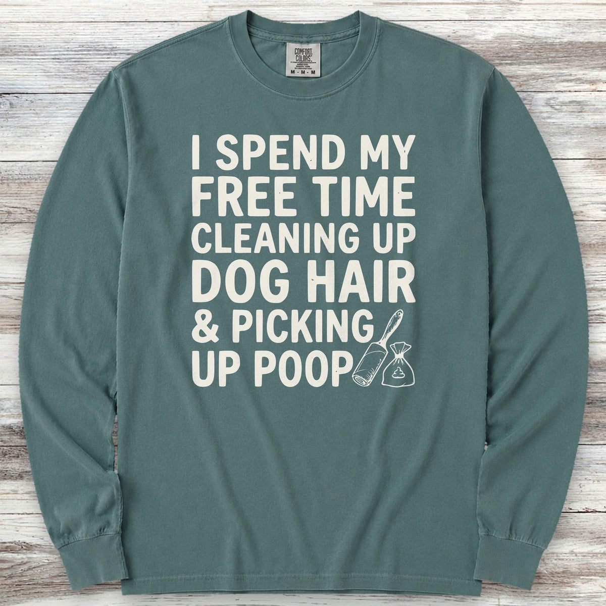 Free Time Long Sleeve Tee - Blue Spruce