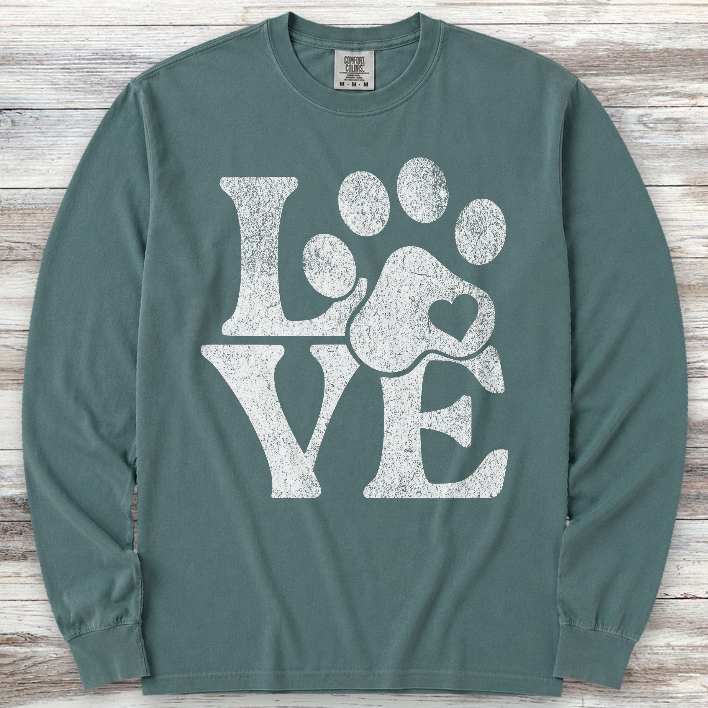 Love Long Sleeve Tee - Blue Spruce