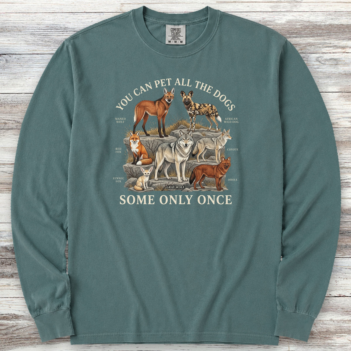 Only Once Long Sleeve Tee - Blue Spruce