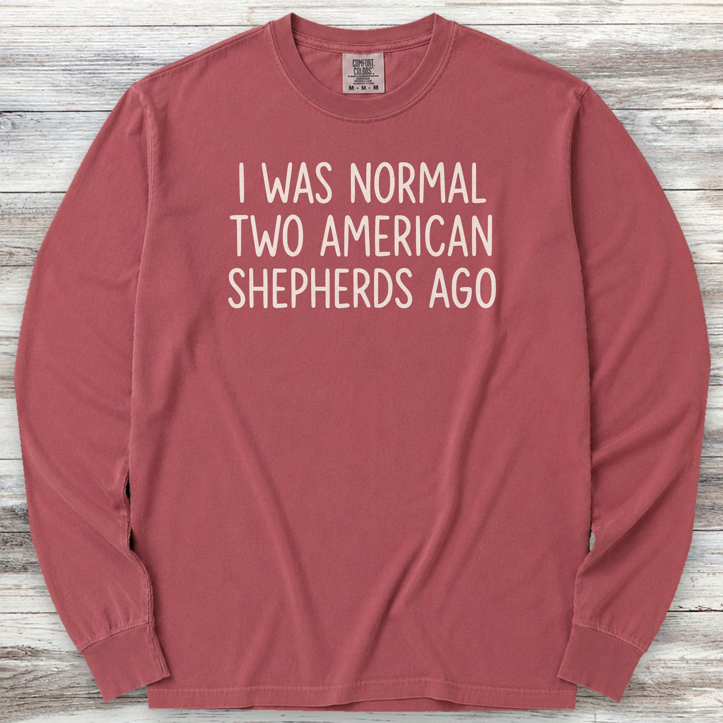 American Shepherd Normal Long Sleeve Tee - Brick