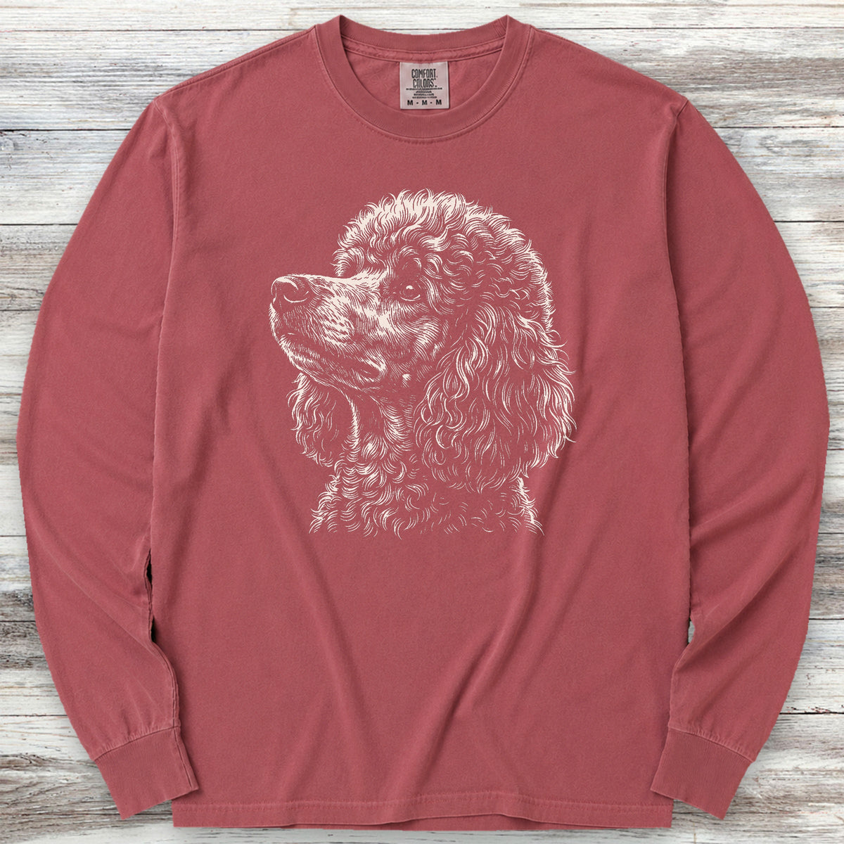 Poodle Loyalty Long Sleeve Tee - Brick
