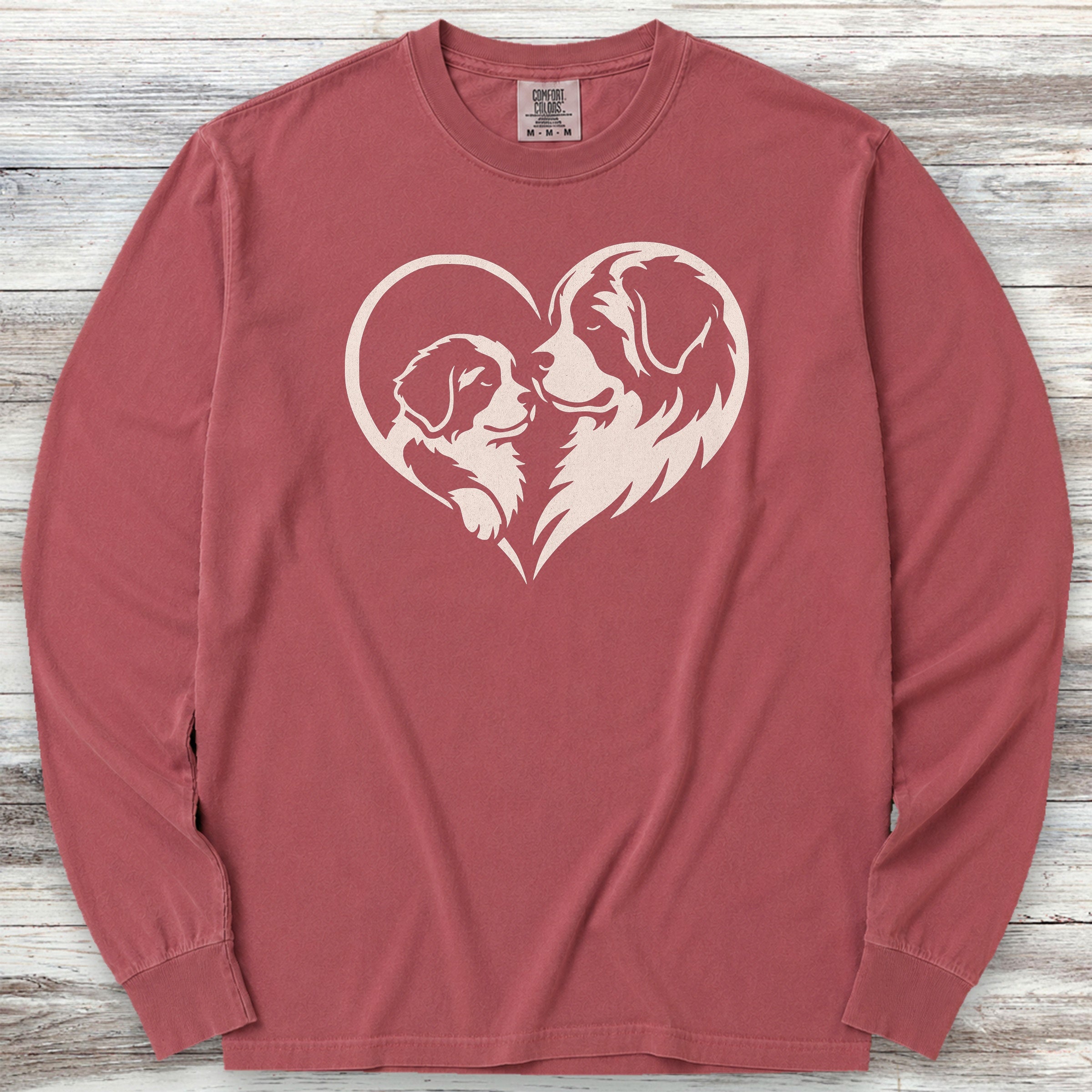 Saint Bernard Heart Bond Long Sleeve Tee - Brick