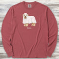Soft Coated Wheaten Terrier Boo Long Sleeve Tee - Brick