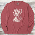 Yorkshire Terrier Loyalty Long Sleeve Tee - Brick