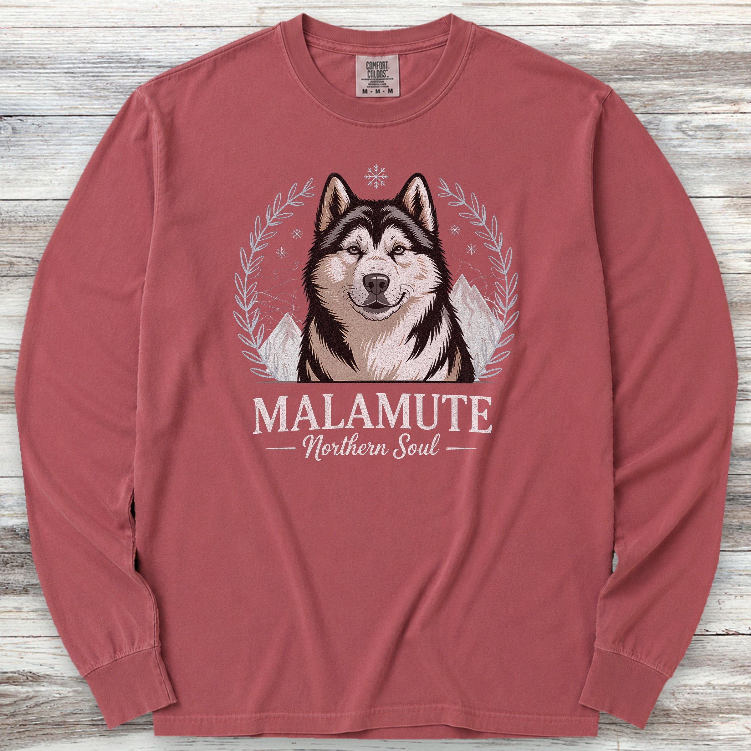 Malamute Northern Soul Long Sleeve Tee - Brick