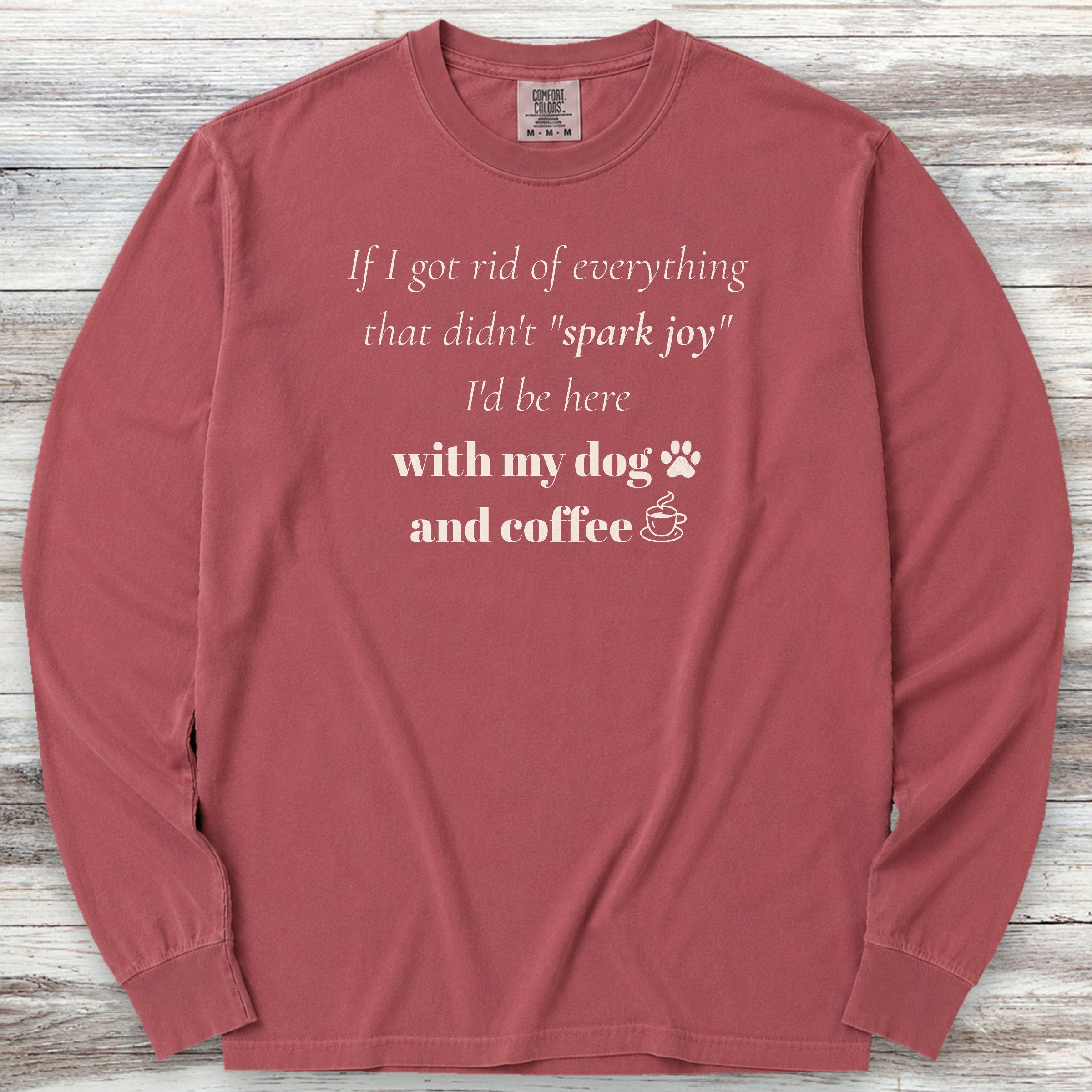 Spark Joy Long Sleeve Tee - Brick