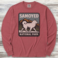 Samoyed National Park Long Sleeve Tee - Brick
