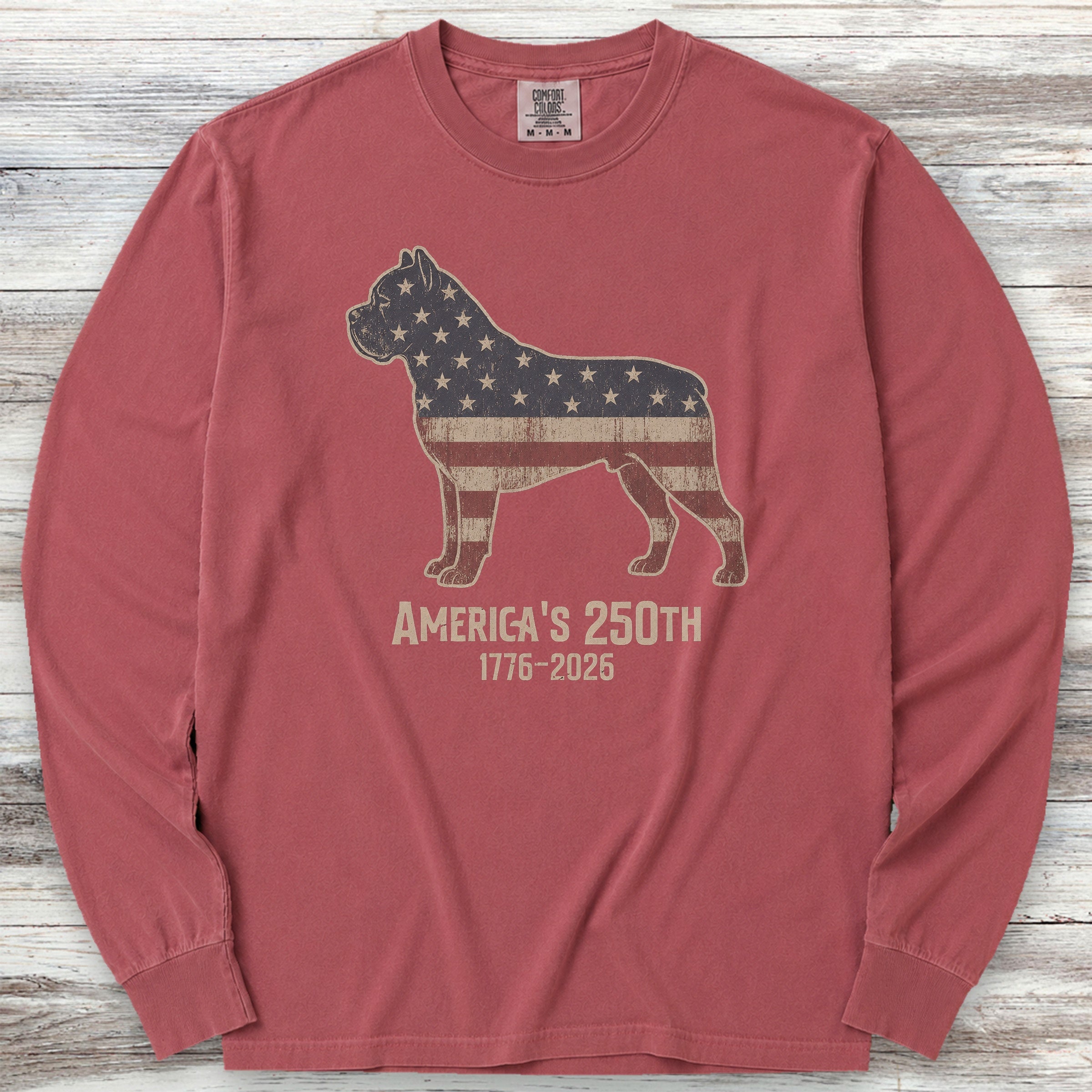 Cane Corso 250 Long Sleeve Tee - Brick