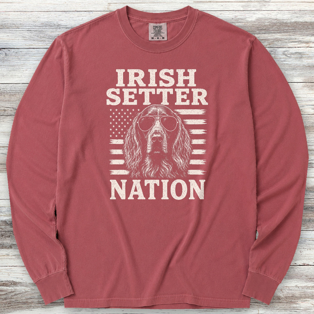 Irish Setter Nation Long Sleeve Tee - Brick