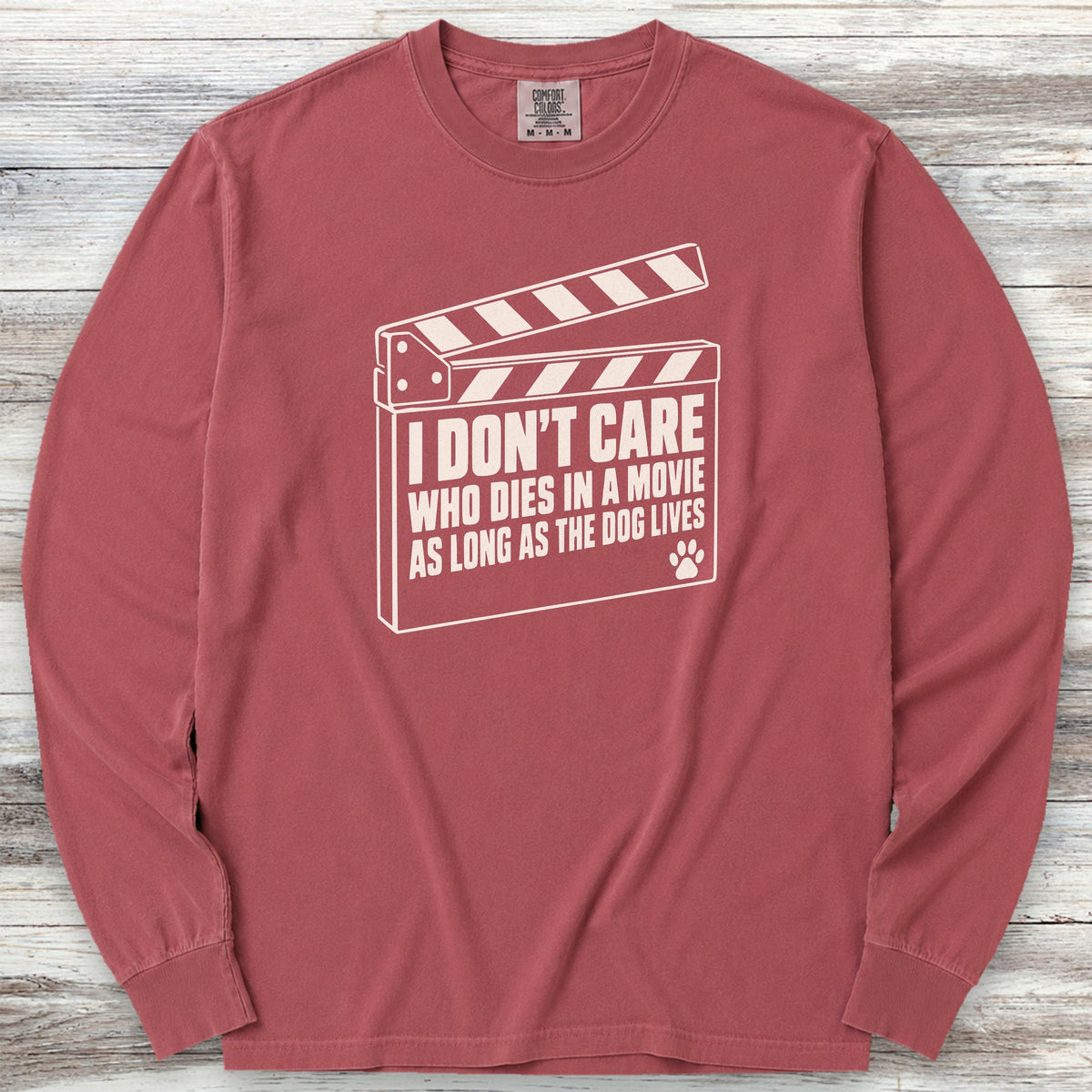 The Dog Lives Long Sleeve Tee - Brick