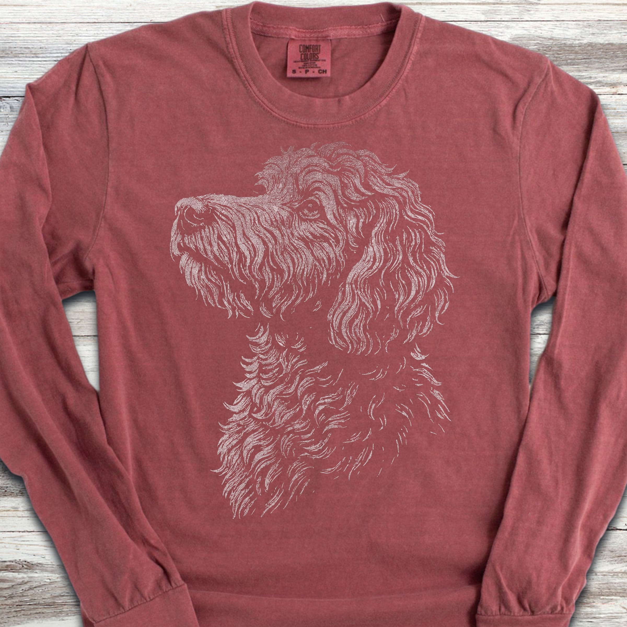 Doodle Loyalty Long Sleeve Tee - Brick