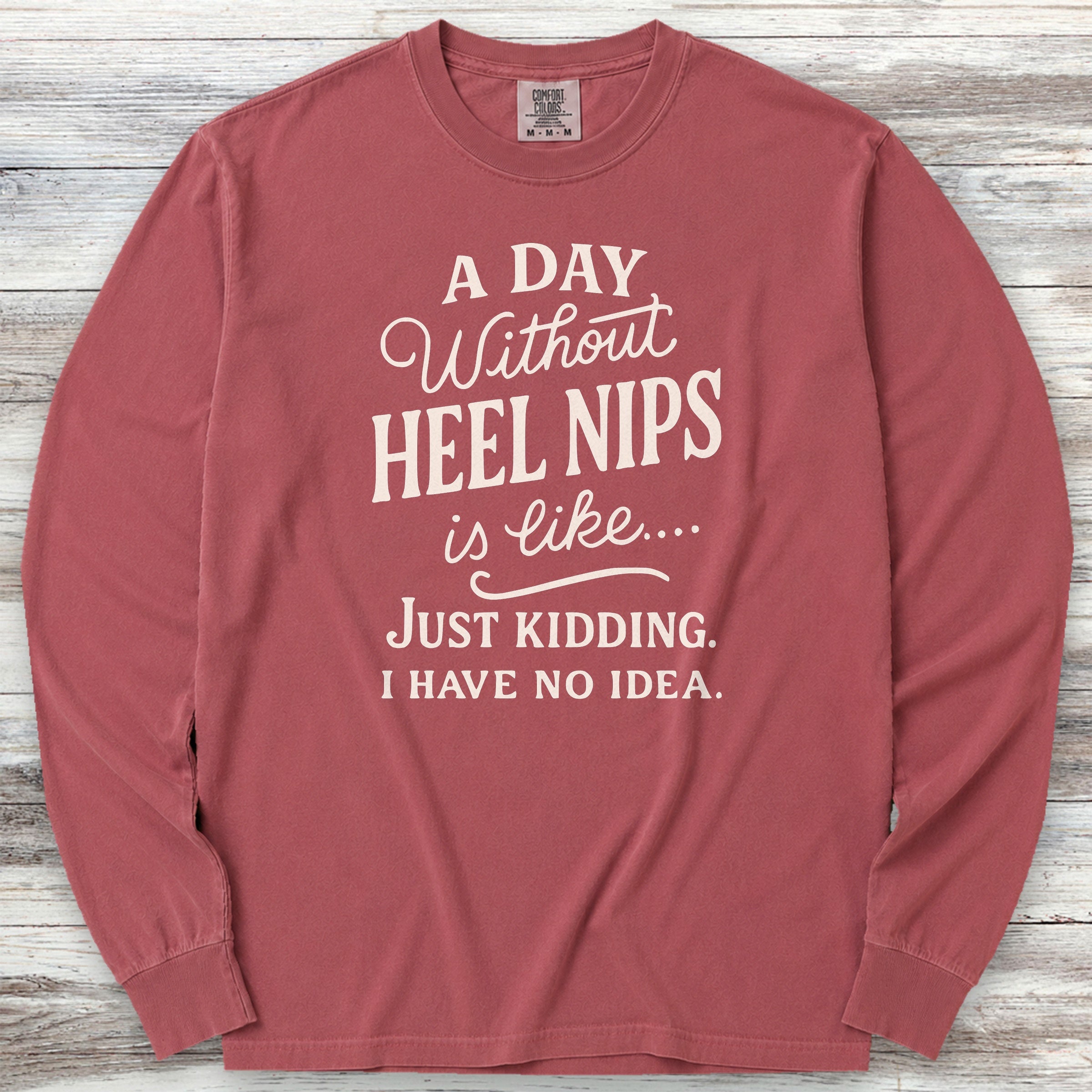 Australian Cattle Dog Days Long Sleeve Tee - Brick
