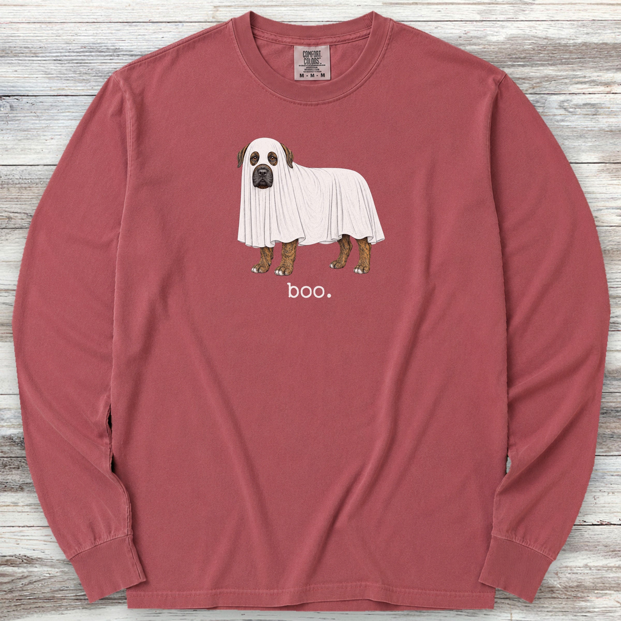 Presa Canario Boo Long Sleeve Tee - Brick