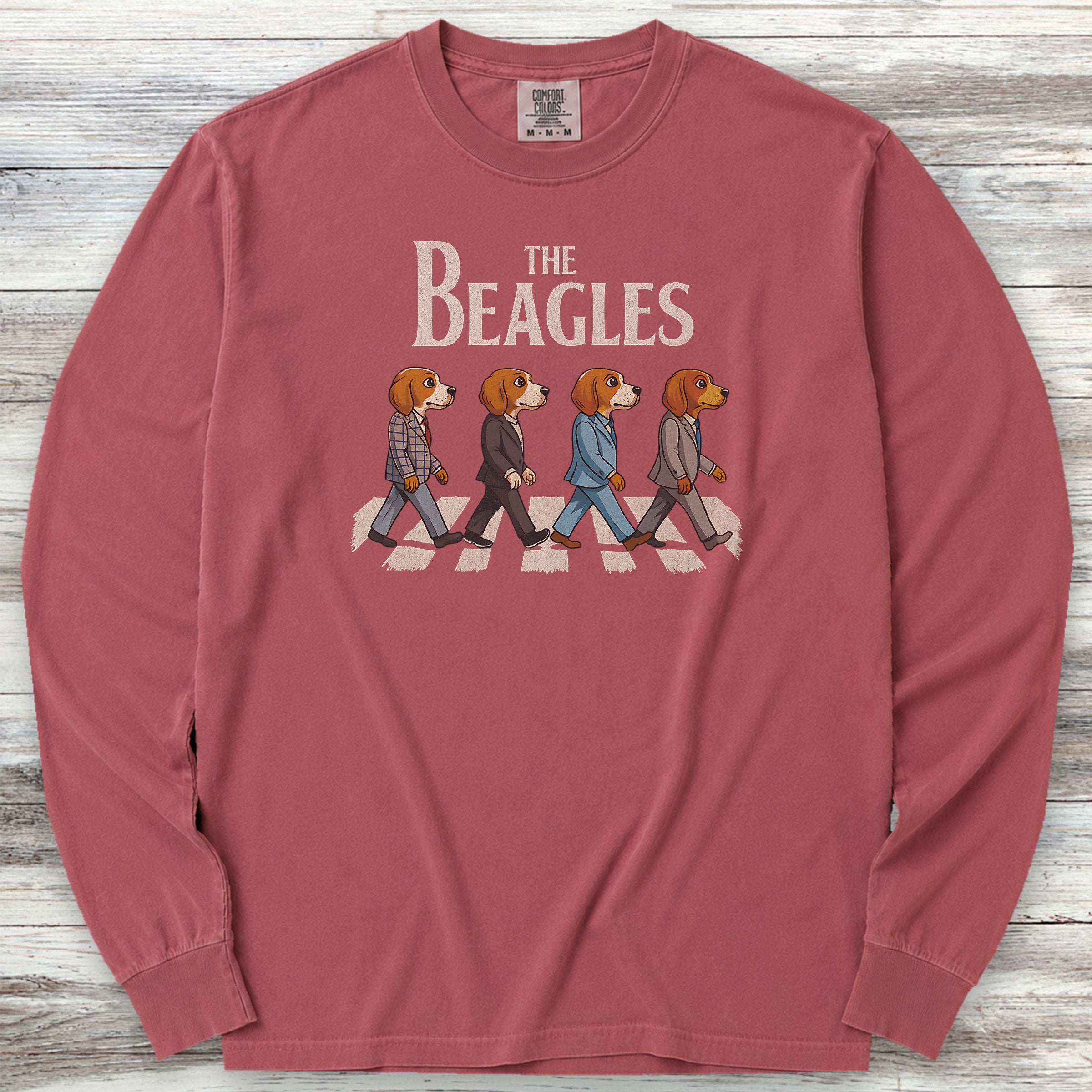 The Beagles Long Sleeve Tee - Brick