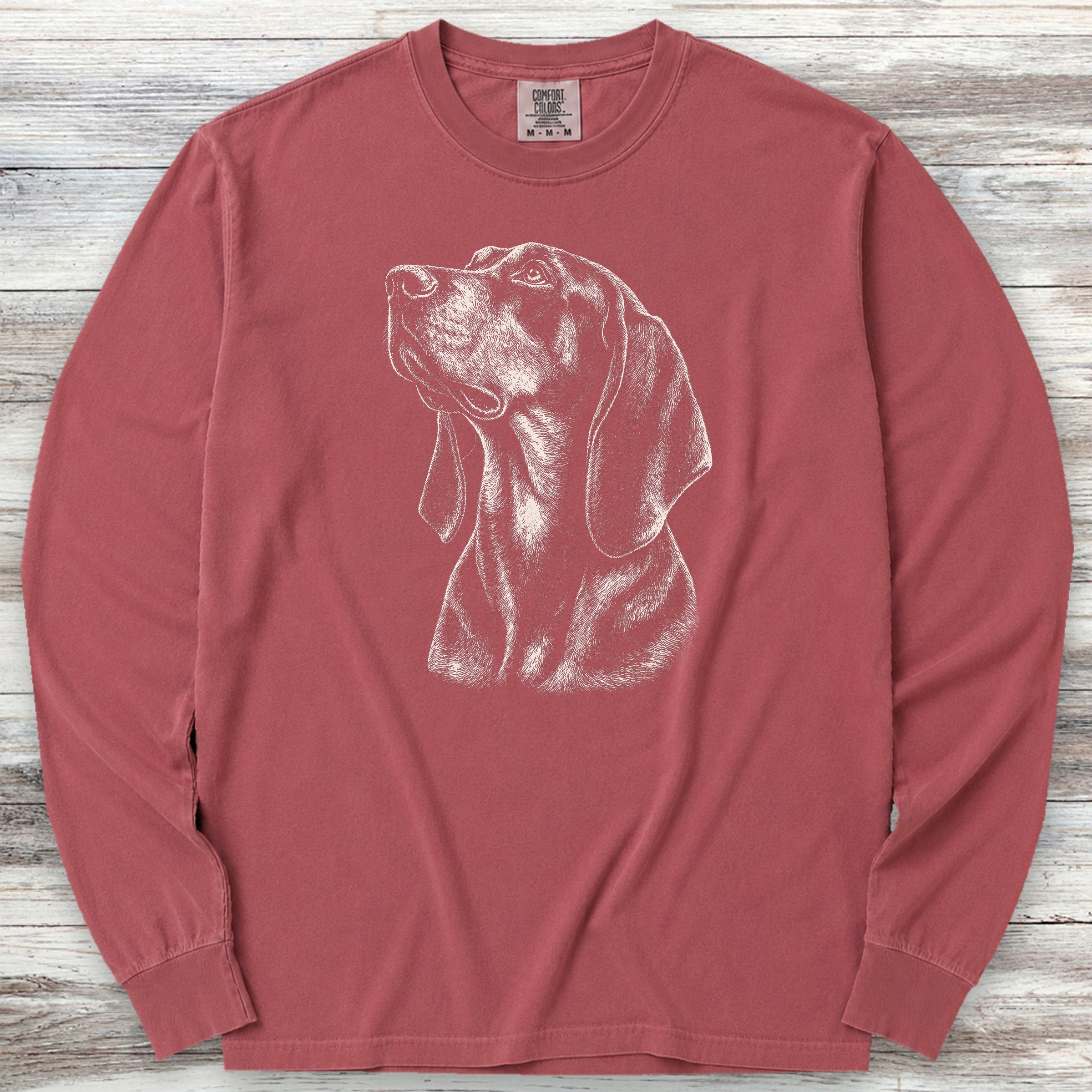 Coonhound Loyalty Long Sleeve Tee - Brick