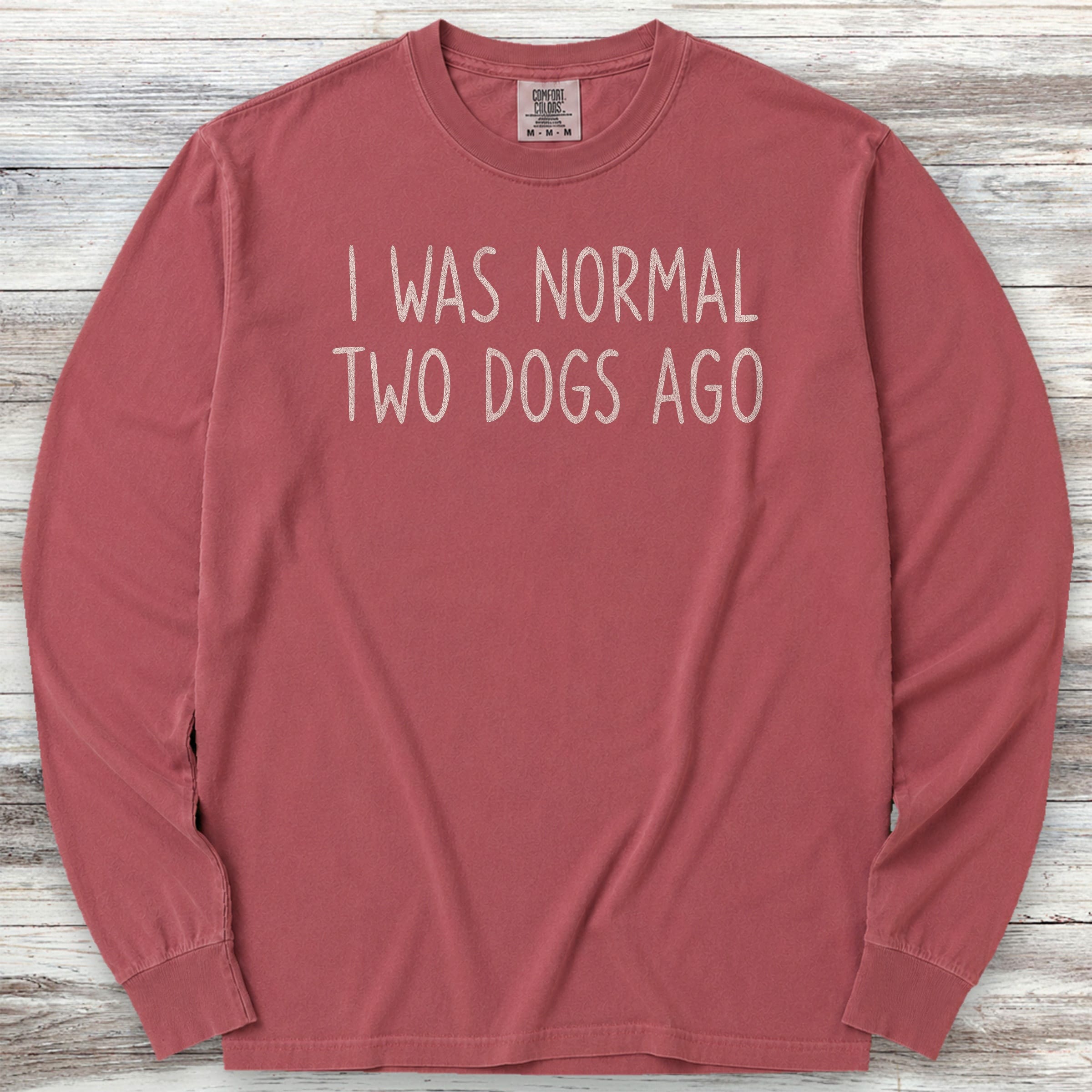 Dogs Normal Long Sleeve Tee - Brick