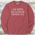 Australian Shepherd Normal Long Sleeve Tee - Brick