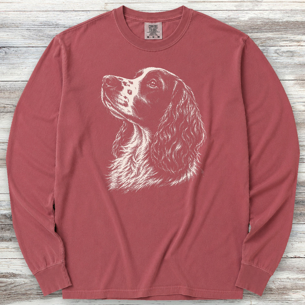 English Springer Spaniel Loyalty Long Sleeve Tee - Brick