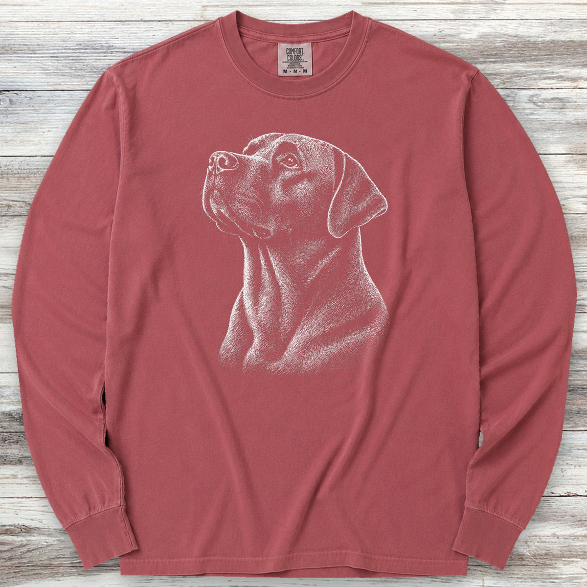 Labrador Retriever Loyalty Long Sleeve Tee - Brick