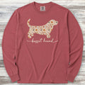 Basset Hound Fall Long Sleeve Tee - Brick