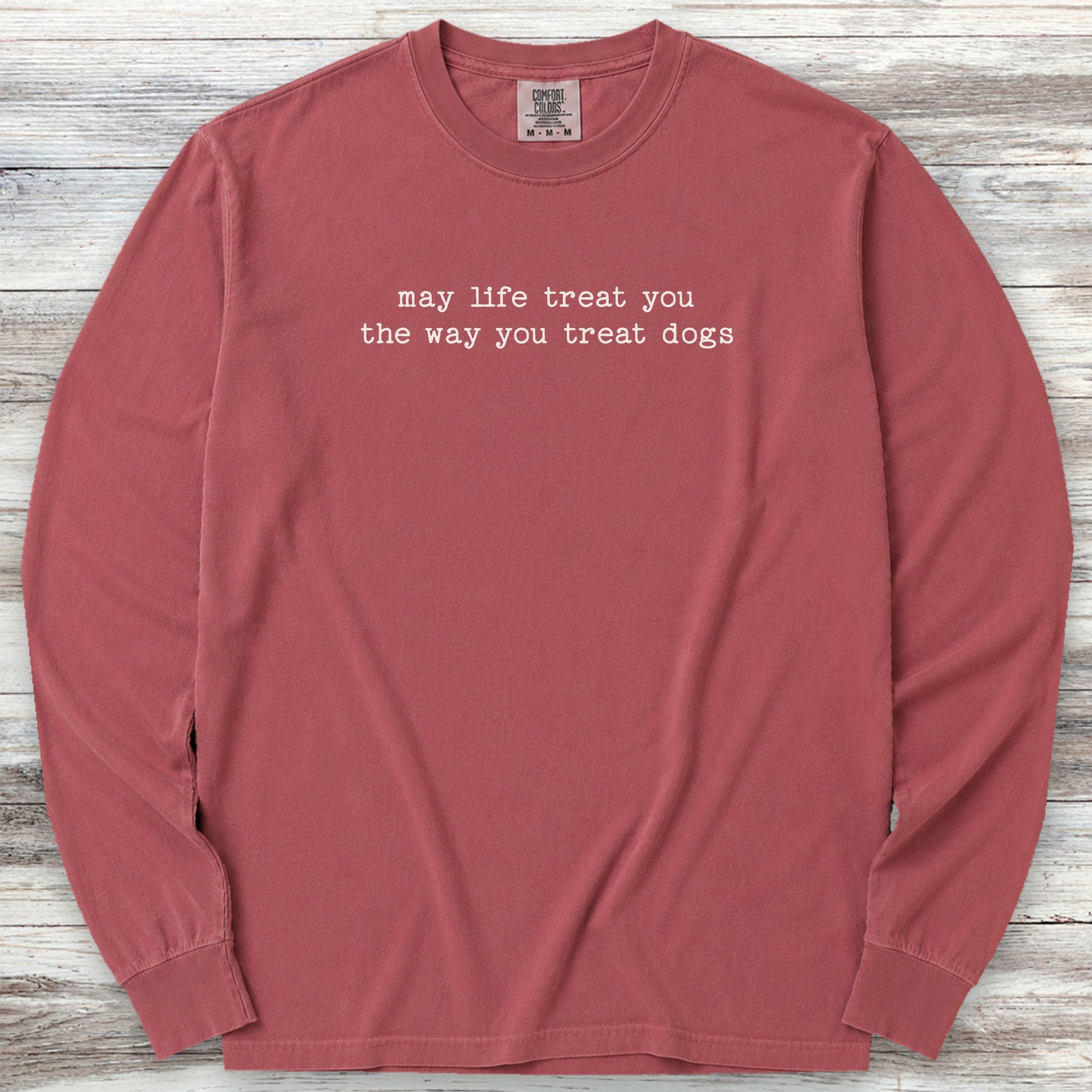 Treat Dogs Long Sleeve Tee - Brick
