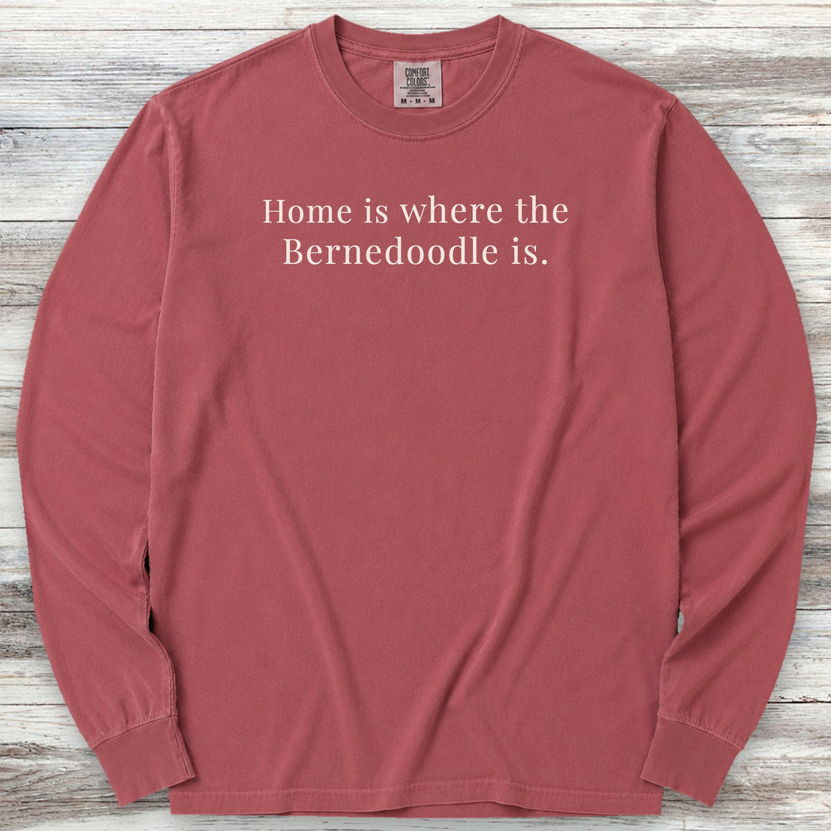 Bernedoodle Home Long Sleeve Tee - Brick